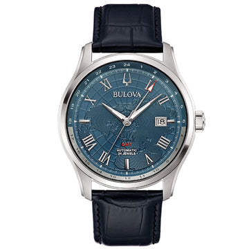 Orologio automatico Bulova Wilton Gmt Automatic da uomo 96B385-1