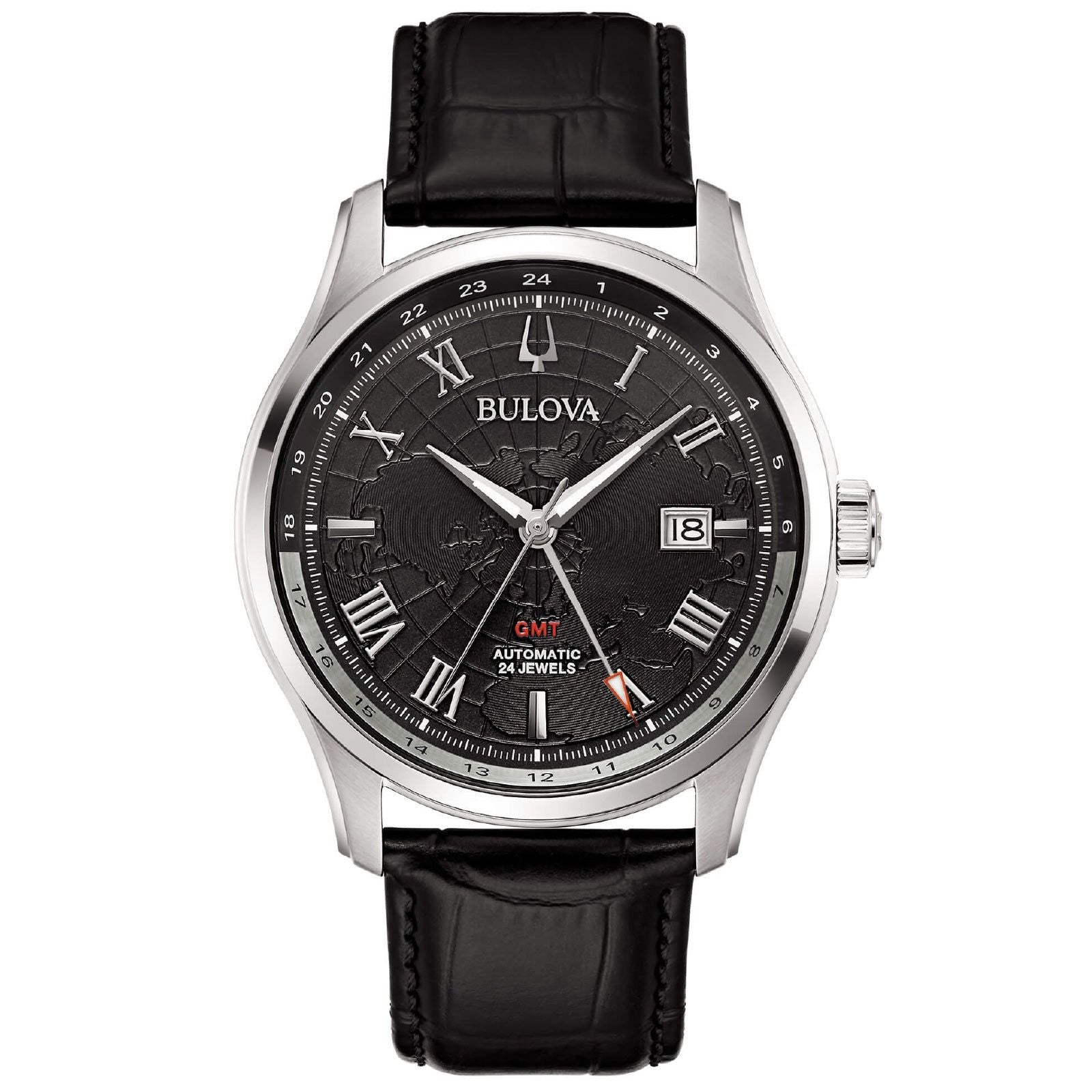 Orologio automatico Bulova Wilton Gmt Automatic da uomo 96B387-1