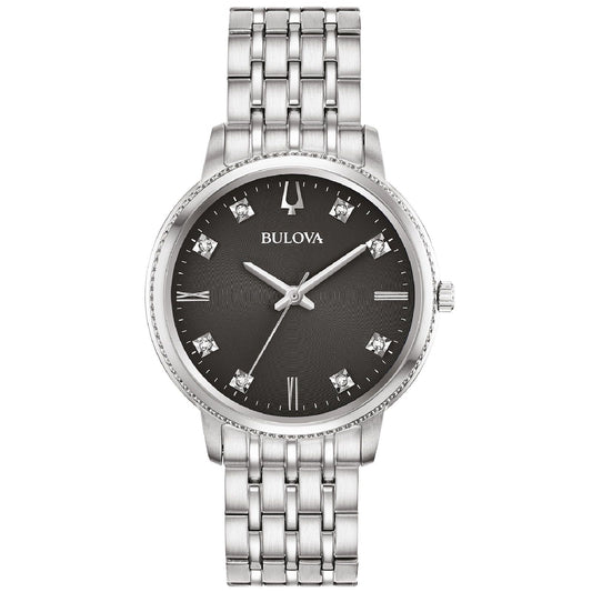 Orologio solo tempo Bulova Classic Diamonds da donna 96P205-1