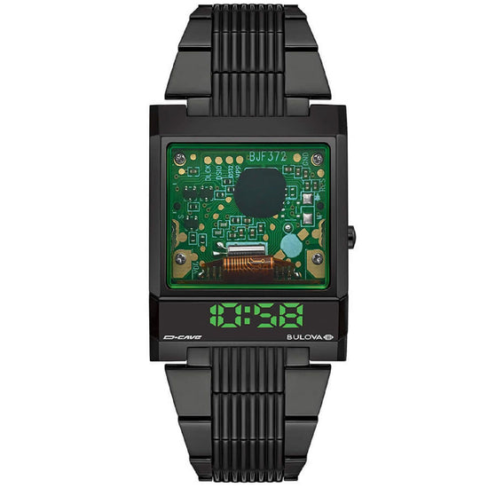 Orologio digitale Bulova Archive Computron D-Cave da uomo 98C140-1