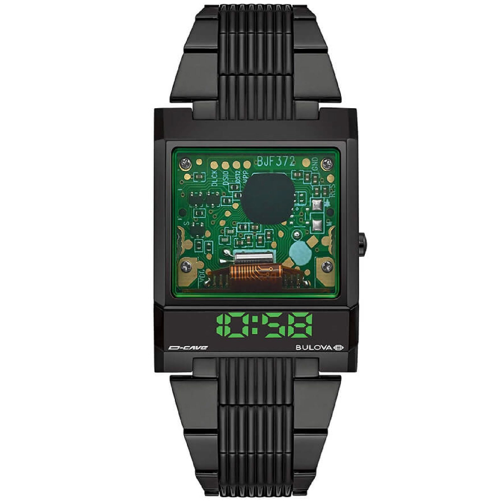 Orologio digitale Bulova Archive Computron D-Cave da uomo 98C140-1