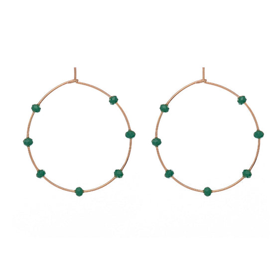 Orecchini Alisia da donna AL1181-ROSATO-VERDE-SCURO-1