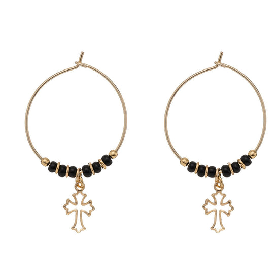 Orecchini Alisia da donna AL2504-ORO-NERO-1