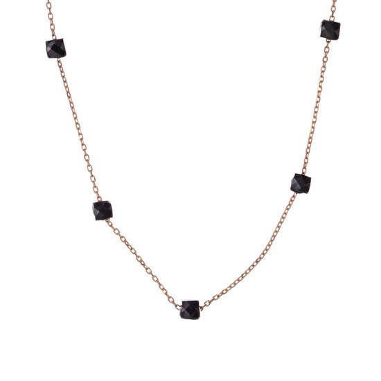 Collana Alisia da donna AL2535-ROSATO-AGATANERA-1