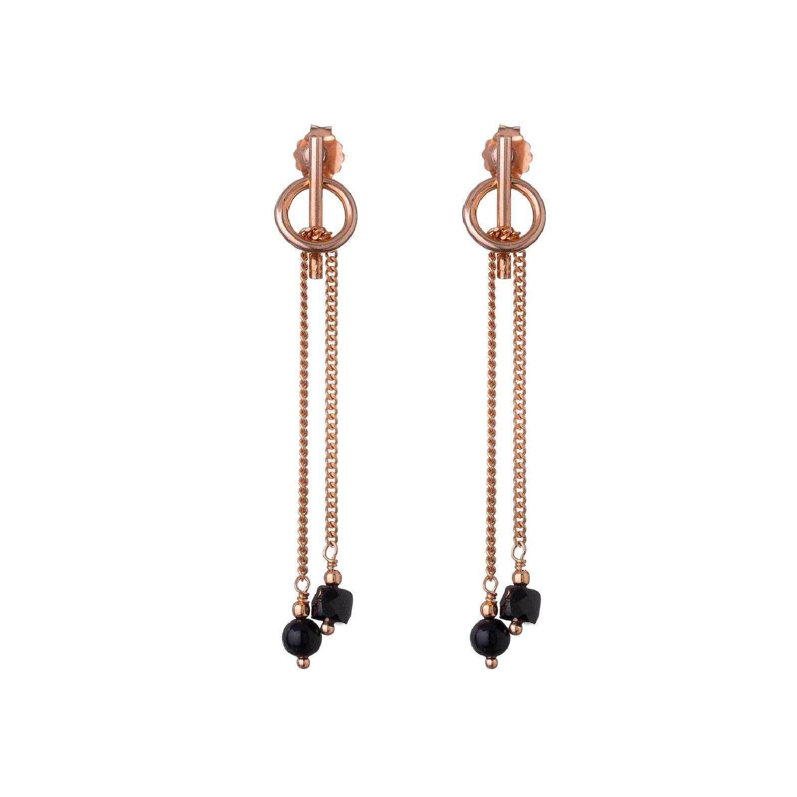 Orecchini Alisia da donna AL3123-ROSATO-AGATANERA-1