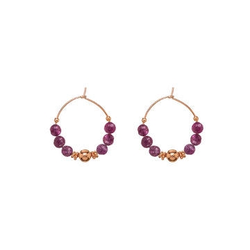 Orecchini Alisia da donna AL3525A-ROSATO-RUBINO-1
