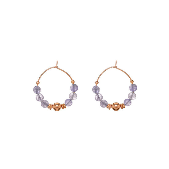 Orecchini Alisia da donna AL3525A-ROSATO-TANZANITE-1