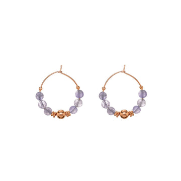 Orecchini Alisia da donna AL3525A-ROSATO-TANZANITE-1