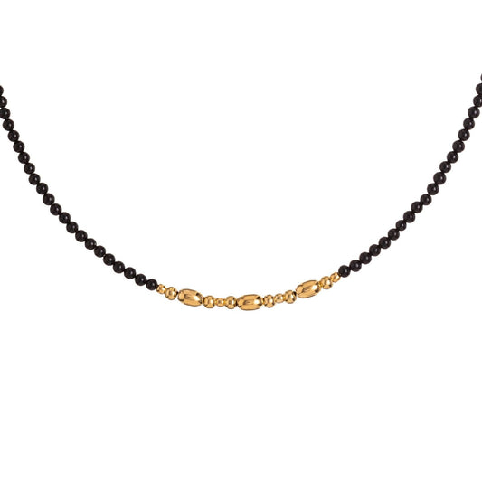 Collana Alisia da donna AL3588-ORO-AGATANERA-1