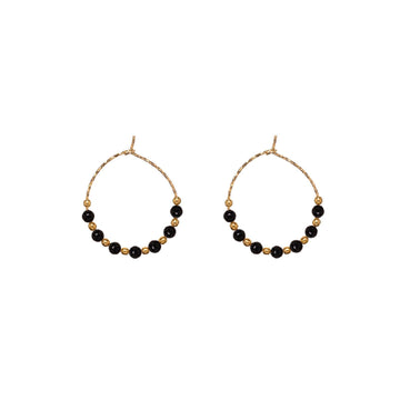 Orecchini Alisia da donna AL3597-ORO-AGATANERA-1