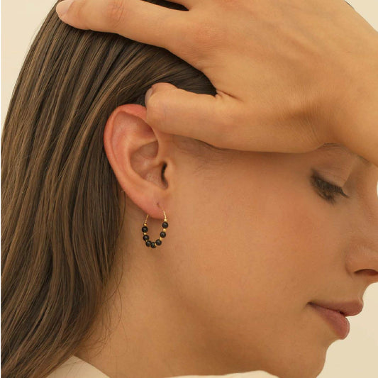 Orecchini Alisia da donna AL3597-ORO-AGATANERA-2