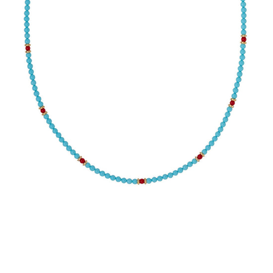 Collana Alisia da donna AL3955-ORO-TURCHESECORALLO-1
