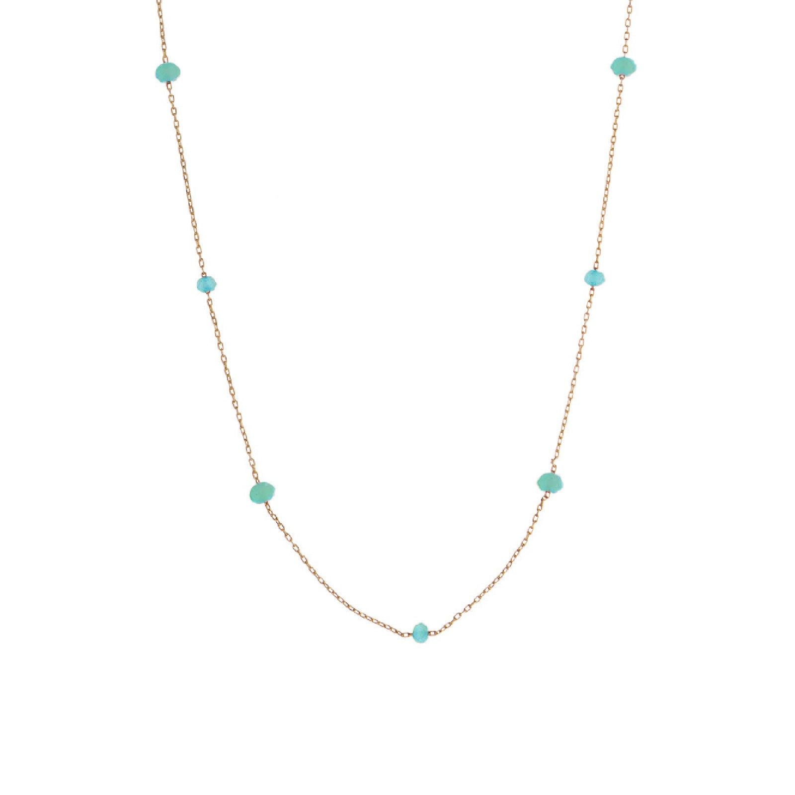 Collana Alisia da donna AL880-ORO-VERDEACQUA-1