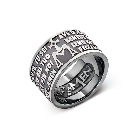 Anello Amen Ave Maria unisex AMB925-1