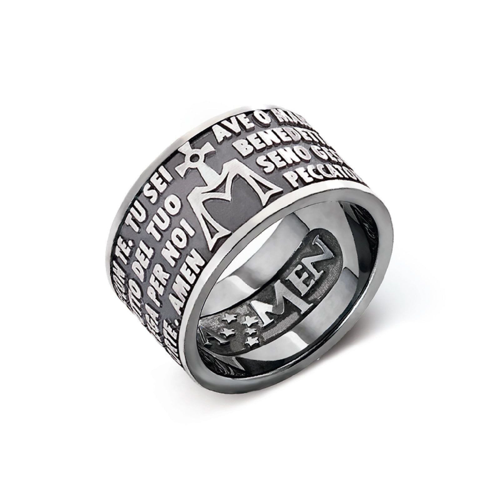 Anello Amen Ave Maria unisex AMB925-1