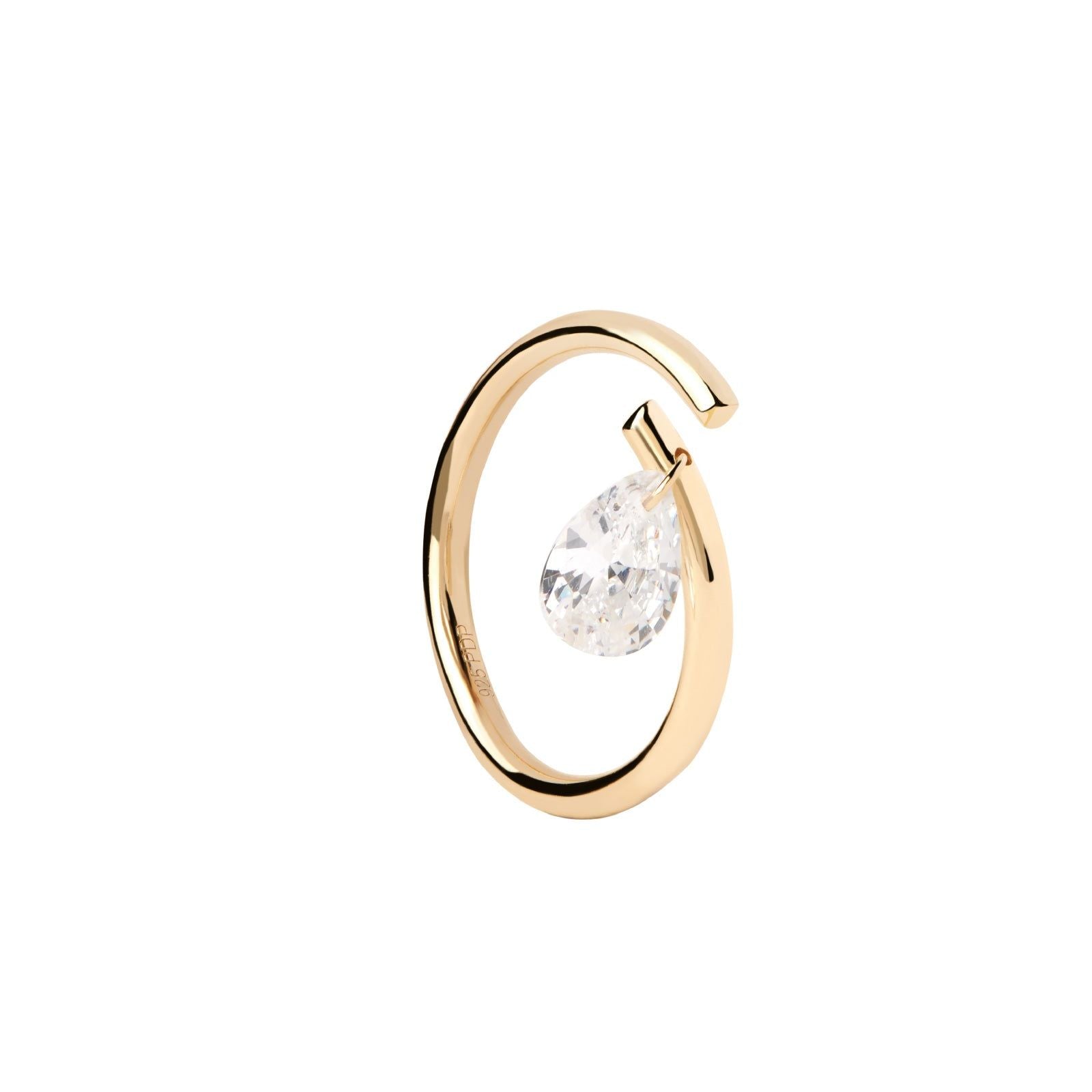 Anello PDPAOLA Essential Aqua Gold da donna AN01-959-1