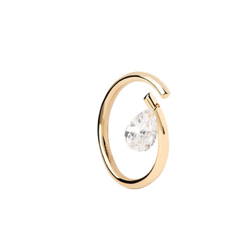 Anello PDPAOLA Essential Aqua Gold da donna AN01-959-1