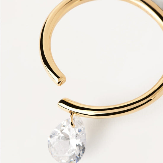 Anello PDPAOLA Essential Aqua Gold da donna AN01-959-4