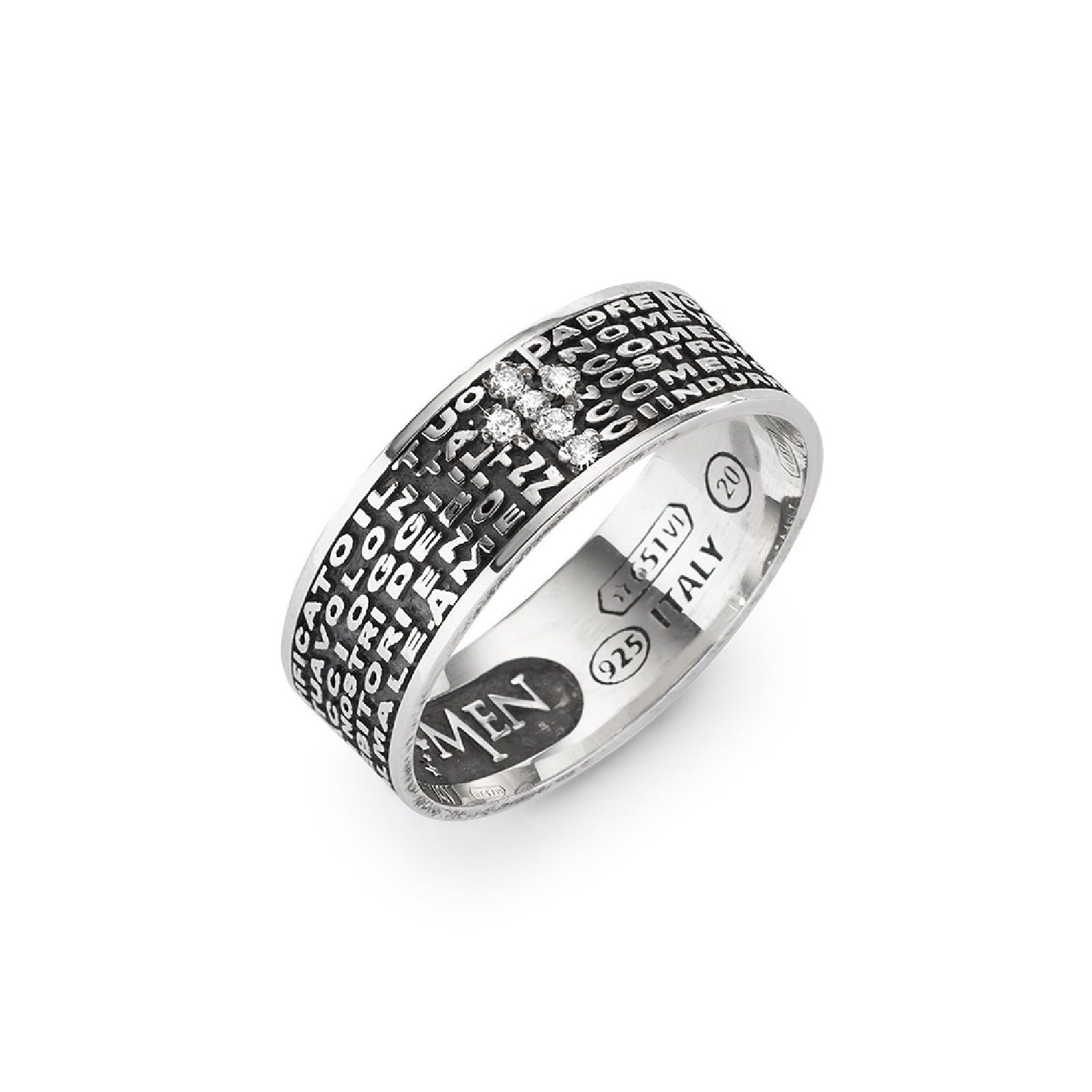 Anello Amen Padre Nostro unisex ANPNBZB-24-1