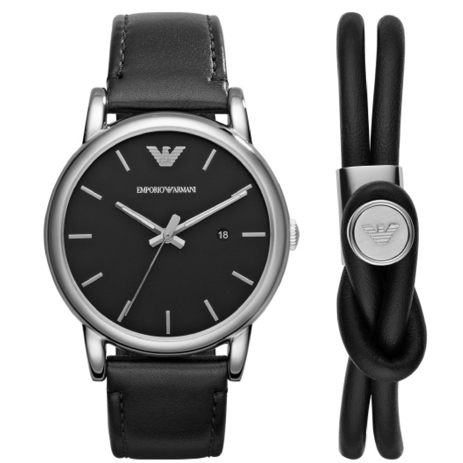 Cofanetto orologio solo tempo Emporio Armani da uomo AR80059-1
