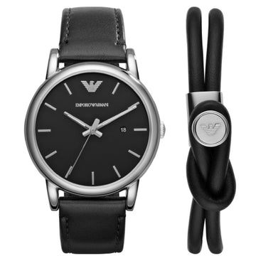 Cofanetto orologio solo tempo Emporio Armani da uomo AR80059-1