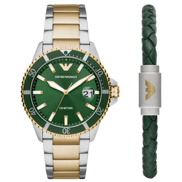 Cofanetto orologio solo tempo Emporio Armani da uomo AR80063SET-1