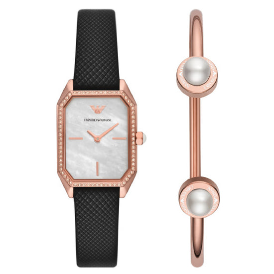 Cofanetto orologio solo tempo Emporio Armani da donna AR80068SET-1