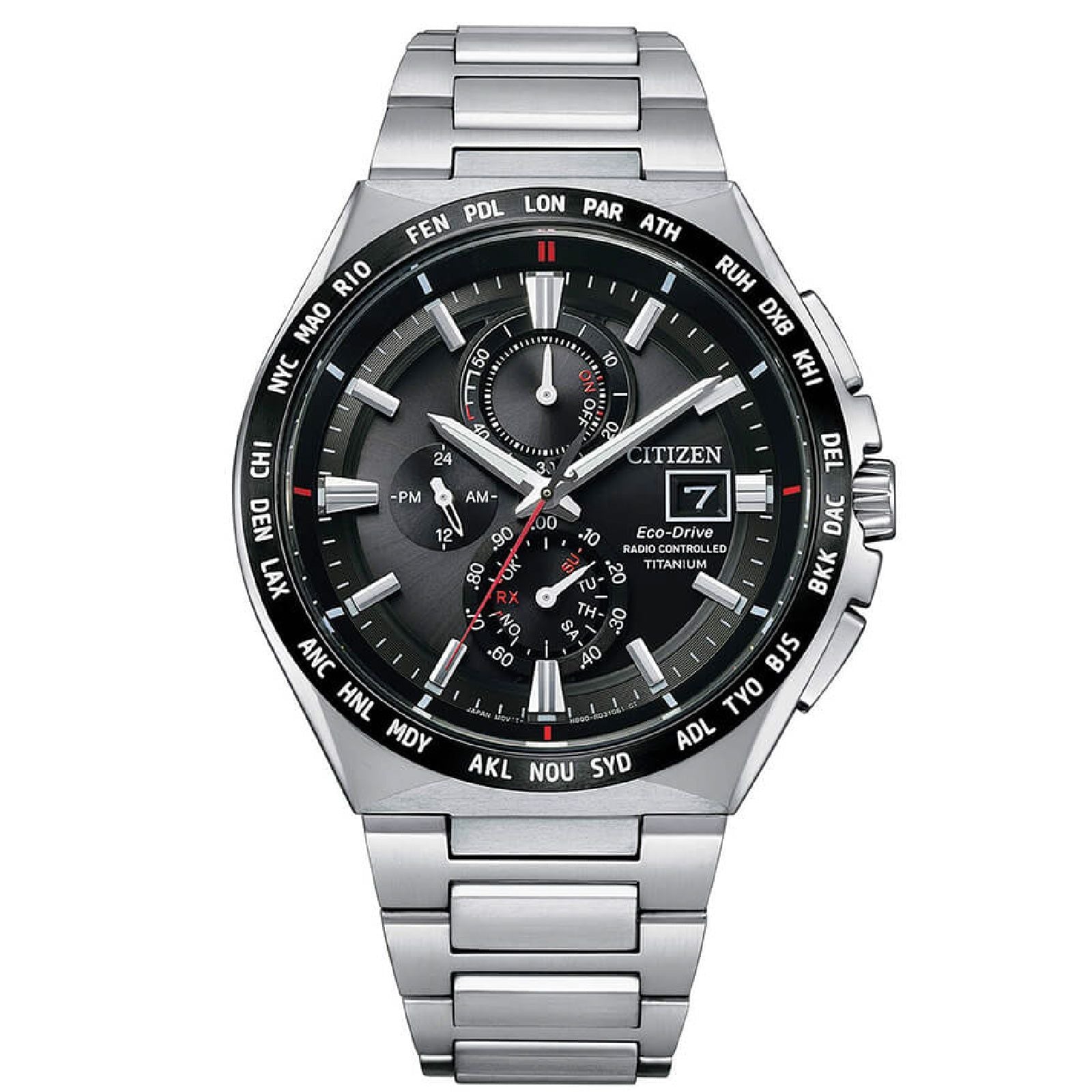 Orologio cronografo Citizen Super Titanium da uomo AT8234-85E-1