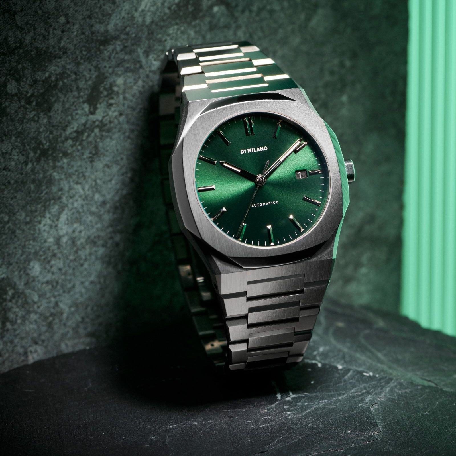 Orologio automatico D1 Milano New Automatic da uomo in acciaio ATBJ12-4
