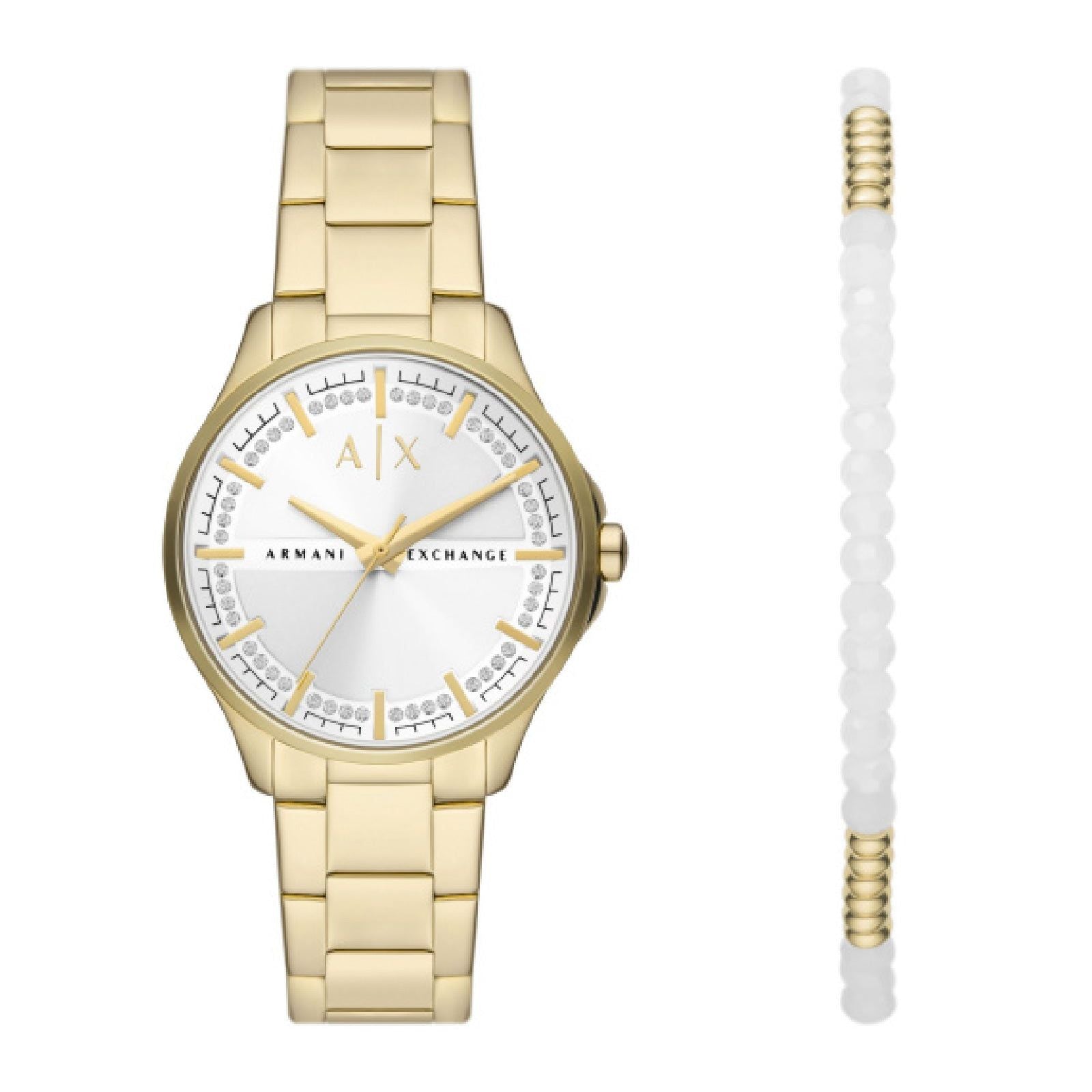 Orologio Armani Exchange da donna in acciaio AX7139SET – JOY Gioielli