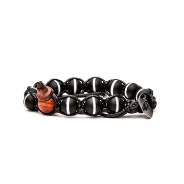 Bracciale Tamashii Decorato Onice Opaco - base Nero ref. BLACKS900-234 - Gioielleria Paolo Zorzan Bracciale Tamashii Decorato Onice Opaco - base Nero ref. BLACKS900-234 - Gioielleria Paolo Zorzan