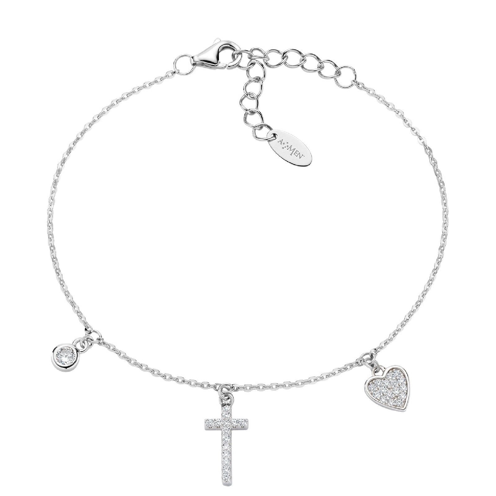 Bracciale Amen Prega Ama da donna BRCRCUBBZ-1