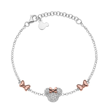 Bracciale Disney Mickey Mouse da bambina BS00041TZWL-55-CS-1
