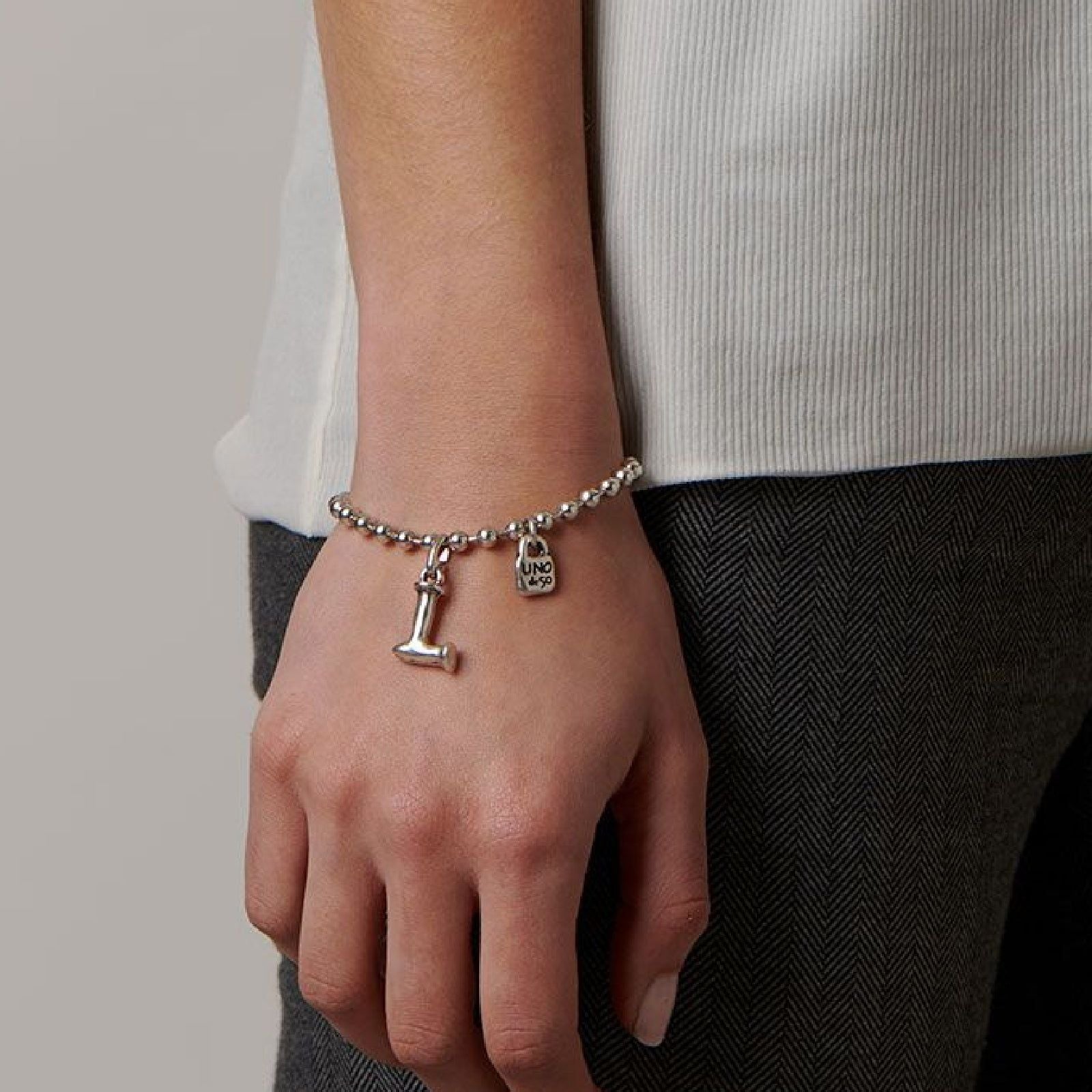 Ciondolo UNO de 50 Charms Alfabeto unisex CHA0038MTL0000U-3