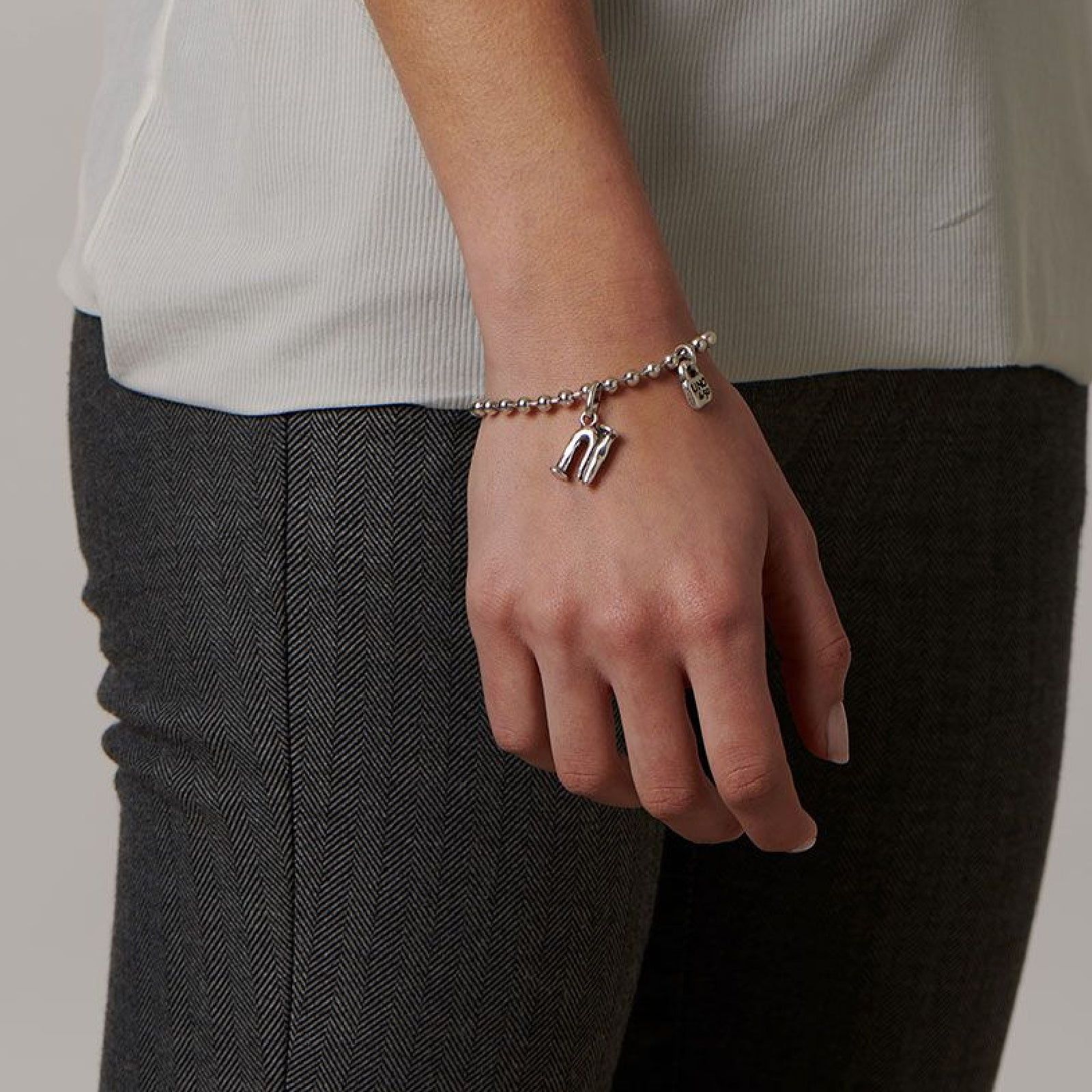 Ciondolo UNO de 50 Charms Alfabeto unisex CHA0040MTL0000U-3