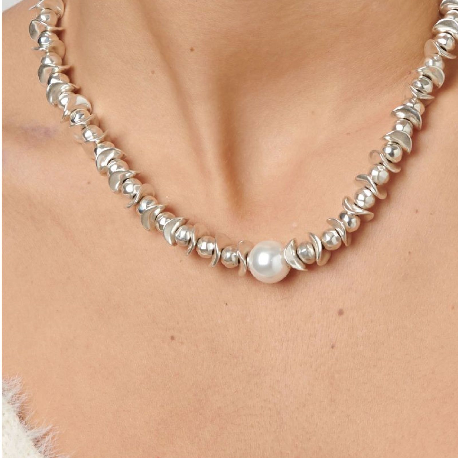 Collana UNO de 50 La Perla del Desierto da donna COL1250BPLMTL0U-3