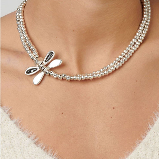 Collana UNO de 50 Little Dragon-fly da donna COL1282GRSMTL0U-3