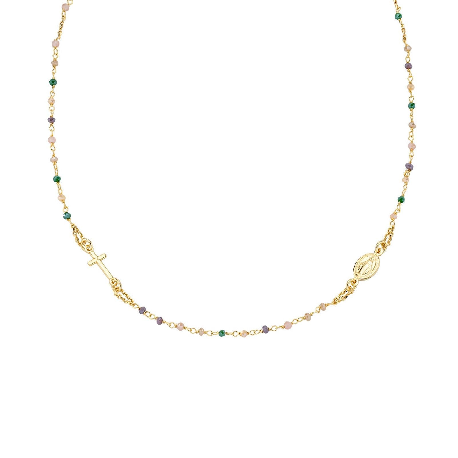 Collana Amen Rosari unisex CRO10GTOVE3-1