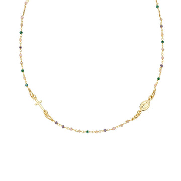 Collana Amen Rosari unisex CRO10GTOVE3-1