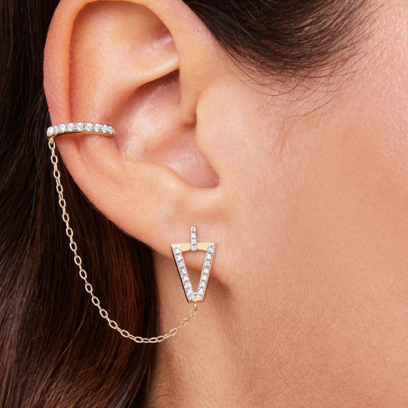 Earcuff Valentina Ferragni Zoe da donna DVF-OR-CUFF1-3