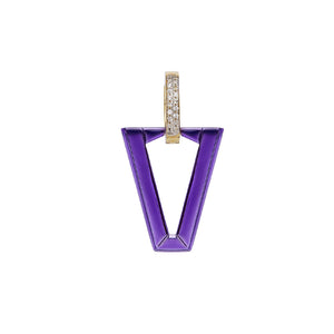 Orecchino singolo Valentina Ferragni Uali Metallic Violet da donna