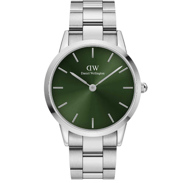 Orologio solo tempo Daniel Wellington Iconic Link Emerald da uomo DW00100427-1
