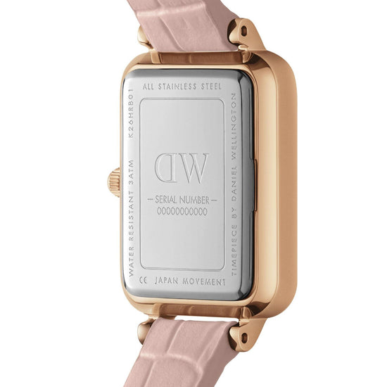 Orologio solo tempo Daniel Wellington Quadro Pressed Rouge da donna DW00100508-3