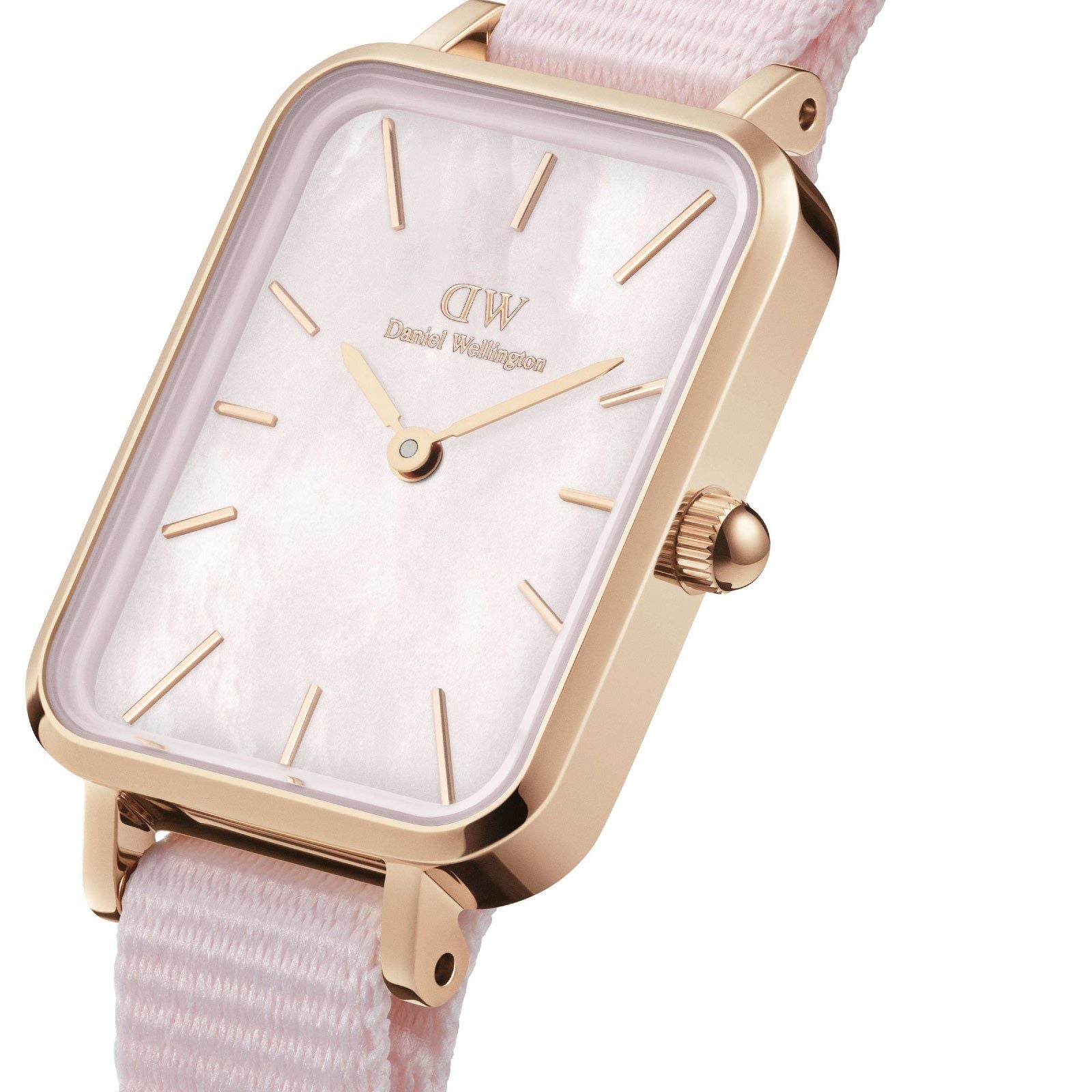 Orologio solo tempo Daniel Wellington Quadro Pressed Coral da donna DW00100509-2