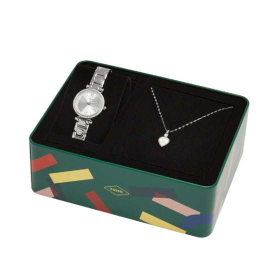 Cofanetto Orologio solo tempo Fossil Carlie da donna ES5250SET-5