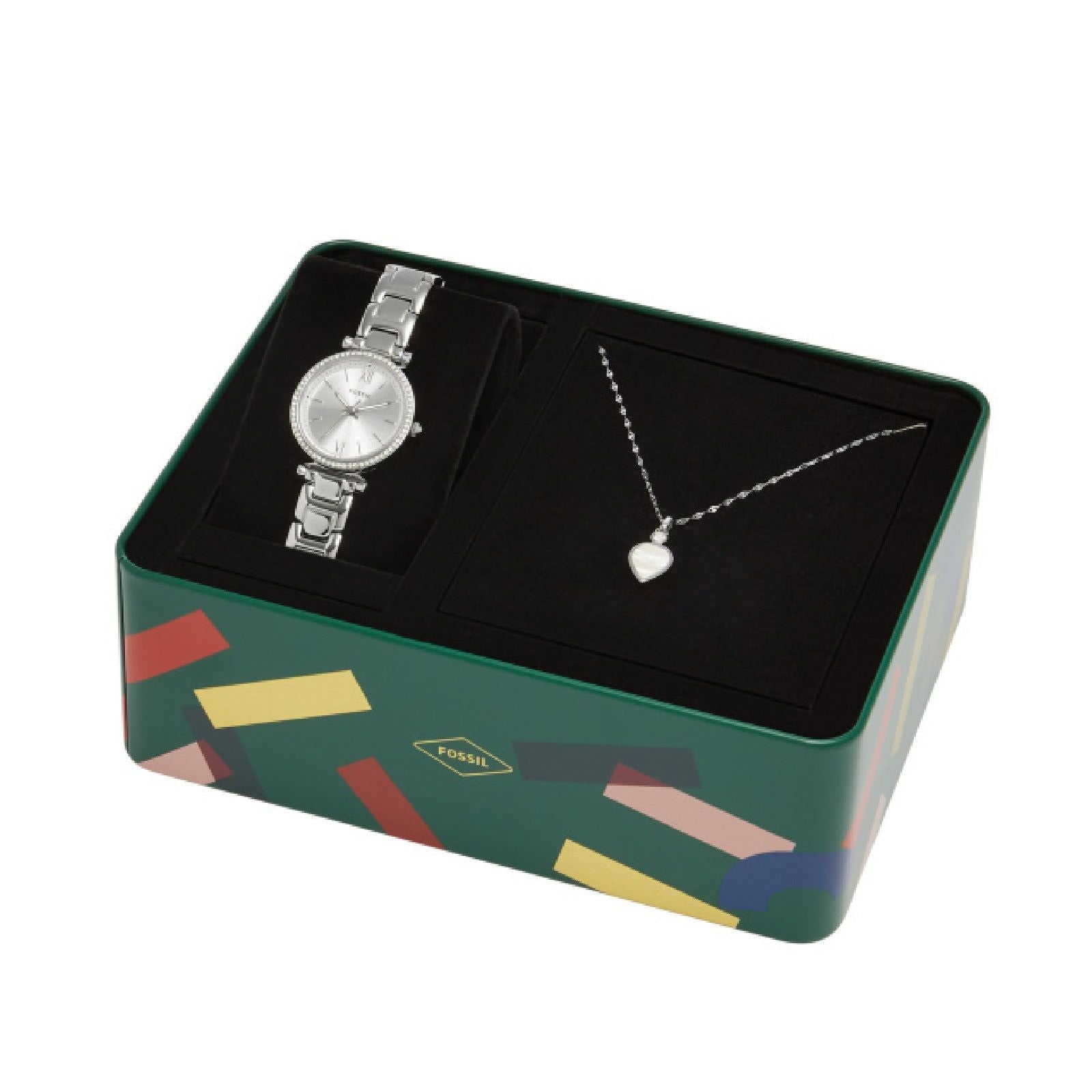 Cofanetto Orologio solo tempo Fossil Carlie da donna ES5250SET-5
