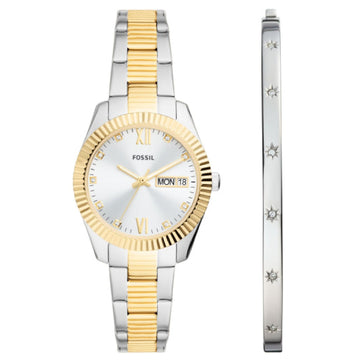 Cofanetto orologio solo tempo Fossil Scarlette da donna ES5253SET-1