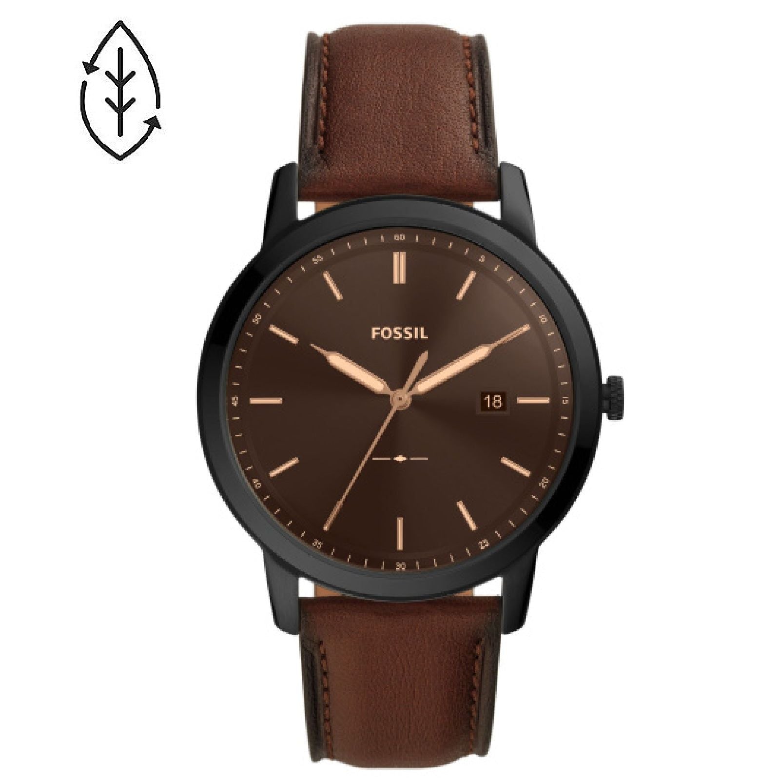 Orologio solare Fossil The Minimalist Solar da uomo FS5841-1