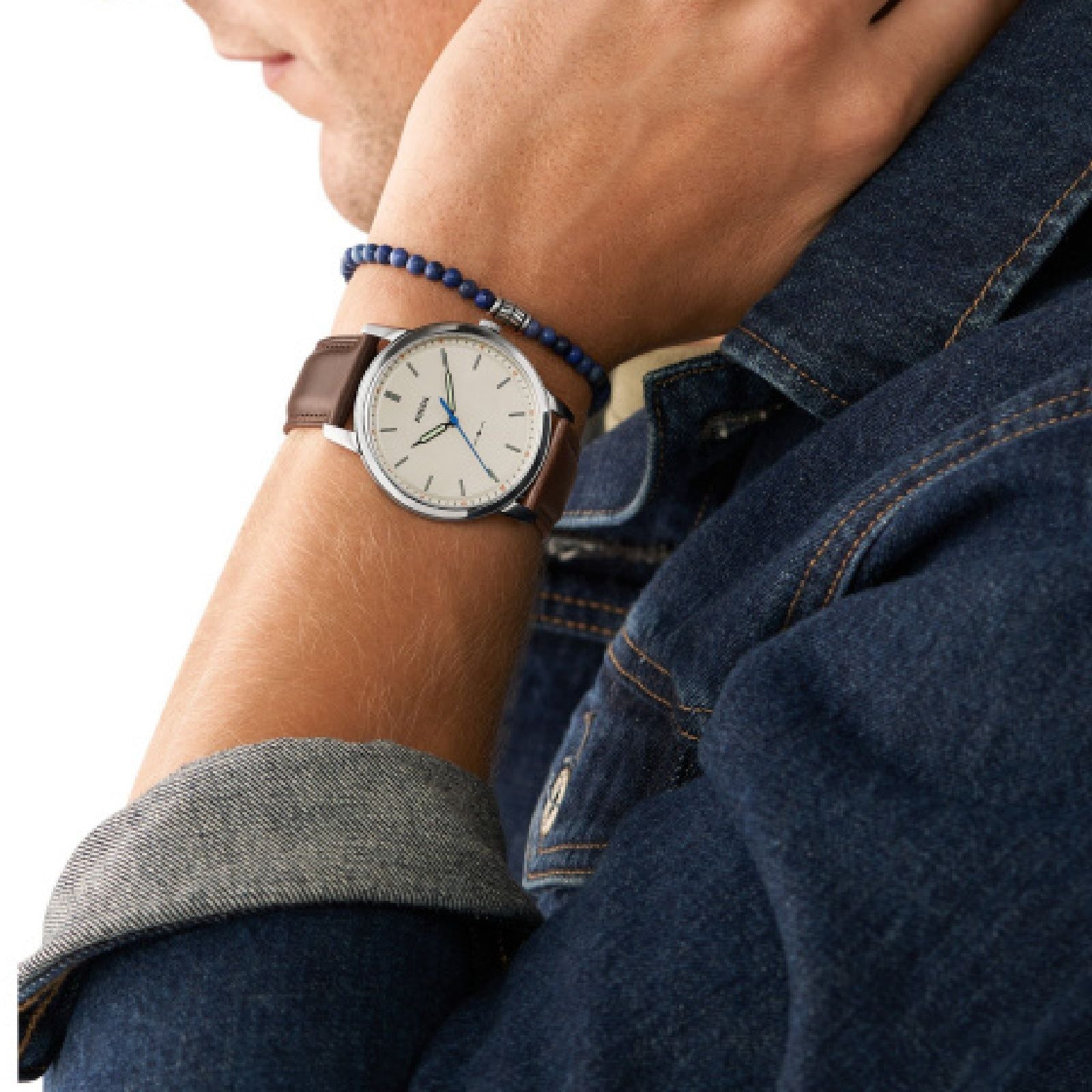Cofanetto Orologio solo tempo Fossil The Minimalist 3H da uomo FS5966SET-3