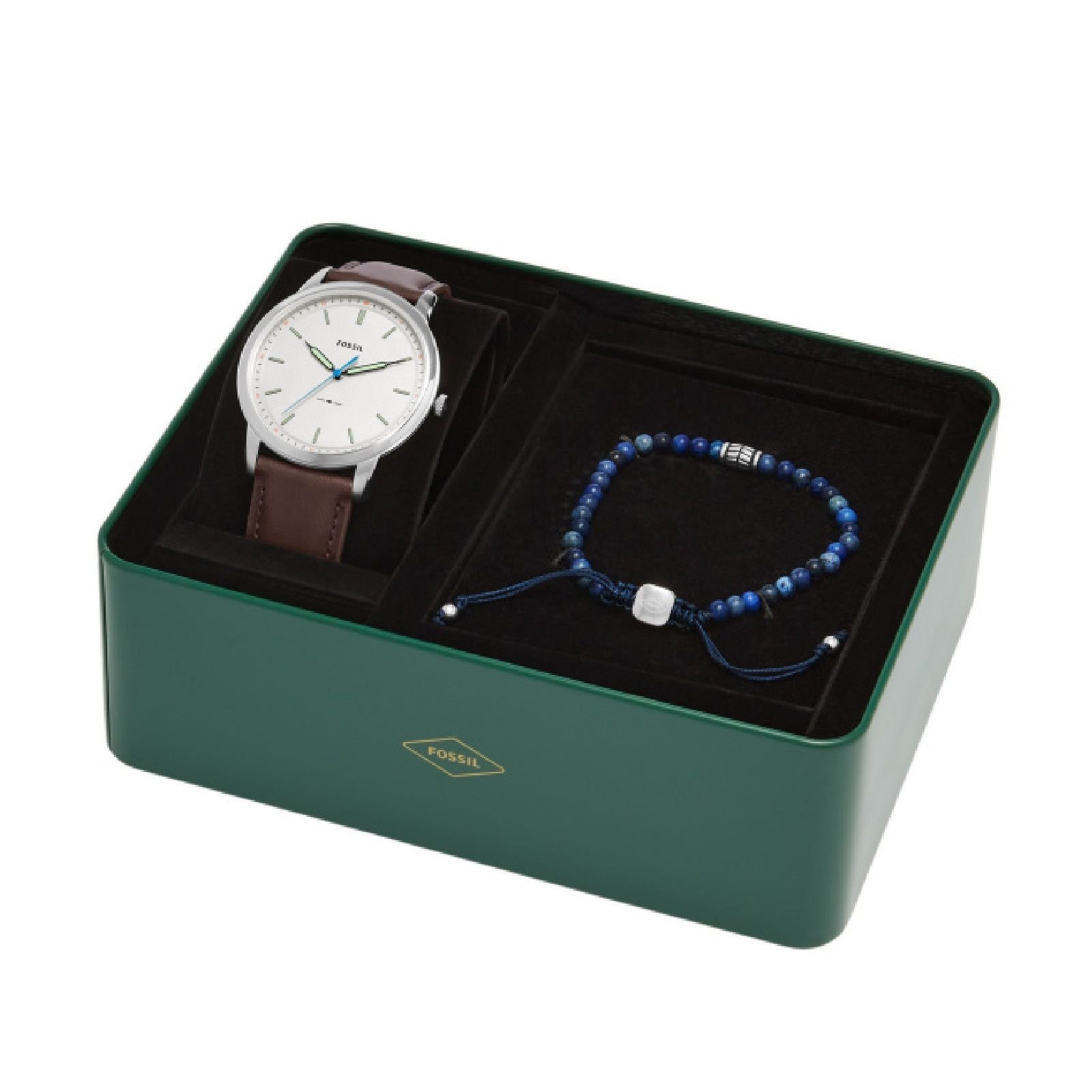 Cofanetto Orologio solo tempo Fossil The Minimalist 3H da uomo FS5966SET-4
